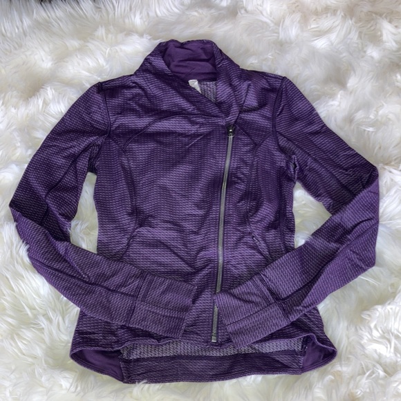 LULULEMON Dark Purple Precision Asymmetrical Zip Jacket 6 - Picture 9 of 16